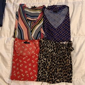 4 patterned blouses
